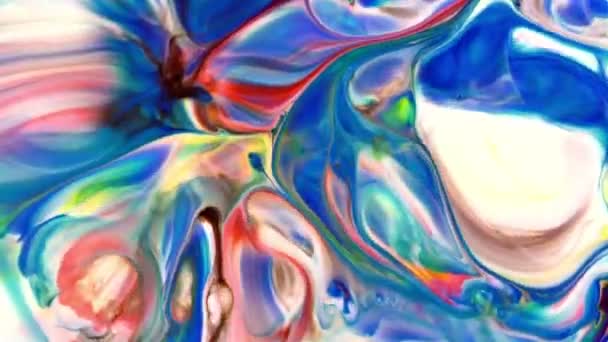 Belleza Abstracta Pintura Tinta Arte Explotar Colorida Fantasía Propagación — Vídeo de stock