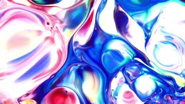 Abstrakte Schönheit Der Kunst Tintenfarbe Explodieren Bunte Fantasie Verbreiten — Stockvideo