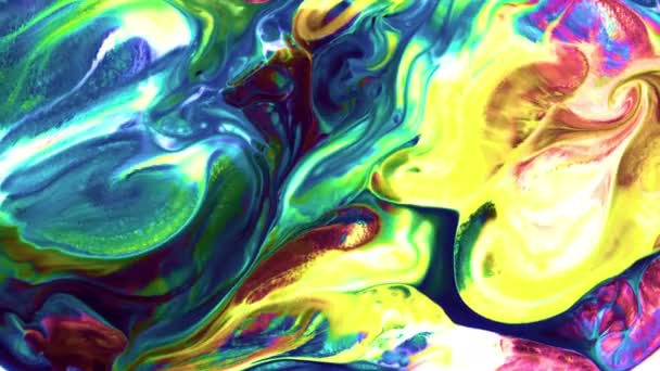 Beleza Abstrata Pintura Tinta Arte Explode Expansão Colorida Fantasia — Vídeo de Stock