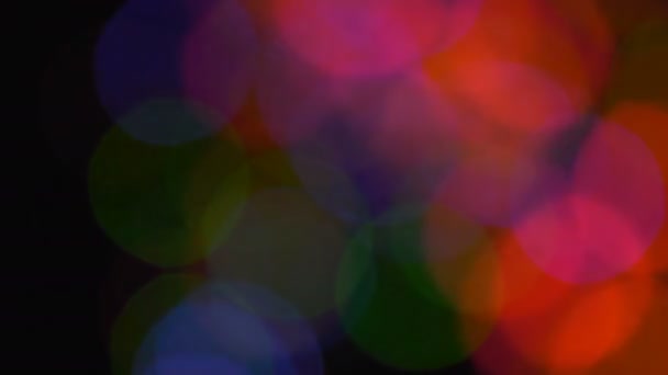 Fondo Colorido Luces Bokeh — Vídeos de Stock