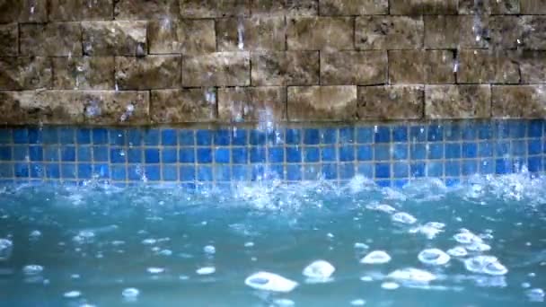 Gouttes Eau Sur Piscine Eau — Video