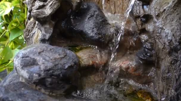 Cascada Piedras Rocosas — Vídeo de stock