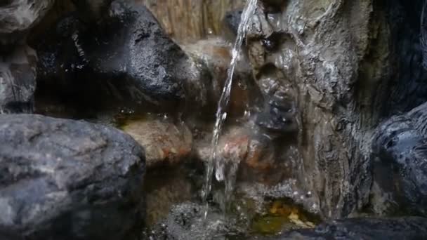 Waterfall and Rocks Stones — Stock Footage Waterfall Rocks Stones Stock Footage