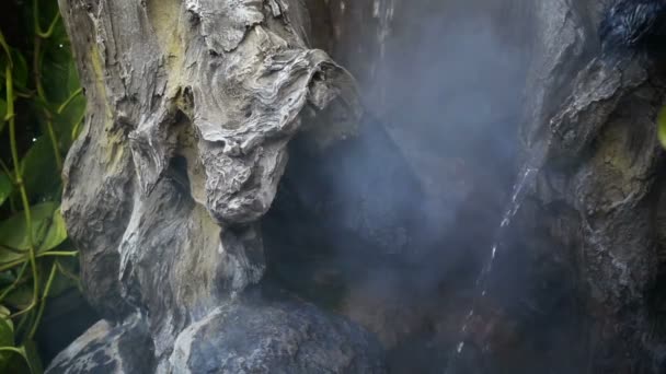 Cachoeira Pedras Pedras Fumaça — Vídeo de Stock