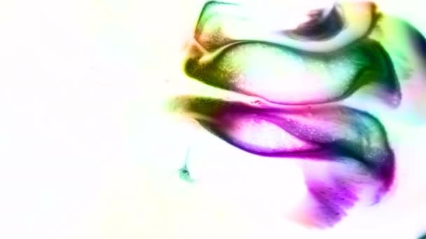 Abstrakt Konst Bläck Färg Spridning Explodera Bakgrund — Stockvideo