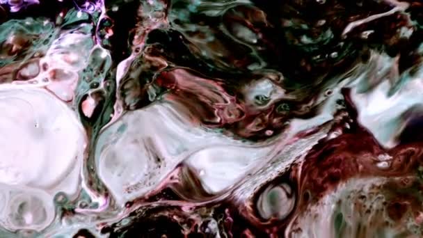 Abstract Art Ink Paint Spread Explode Background — Stock Video