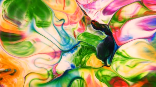 Abstraktní Umění Inkoust Barva Šíření Výbuchu Pozadí — Stock video