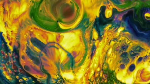 Abstrakte Kunst Tintenfarbe Ausbreitung Explodieren Hintergrund — Stockvideo