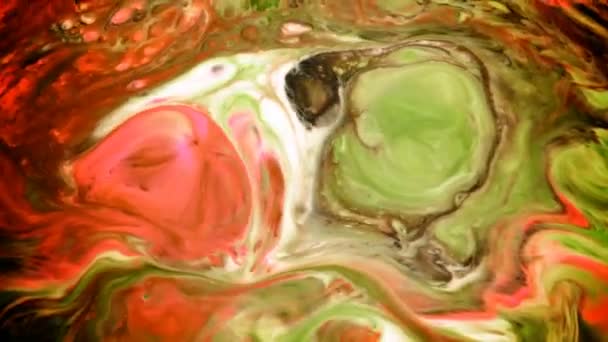 Αφηρημένη Τέχνη Μελάνι Χρώματος Εξάπλωση Εκραγεί Φόντο — Αρχείο Βίντεο