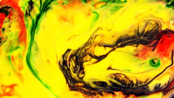 Abstracte Kunst Inkt Verf Verspreiding Ontploffen Achtergrond — Stockvideo