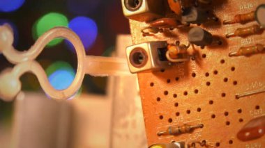 Anakart donanım bilgisayar elektronik teknolojisi aygıt makro görünümü