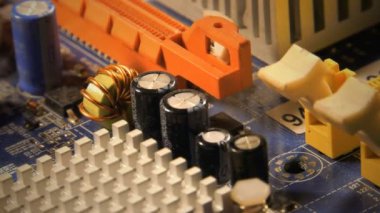 Anakart donanım bilgisayar elektronik teknolojisi aygıt makro görünümü