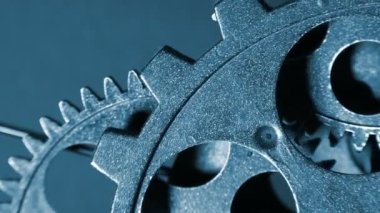 Grunge kirli ve Rusty saat vites sınaî ve iş kavramı soyut