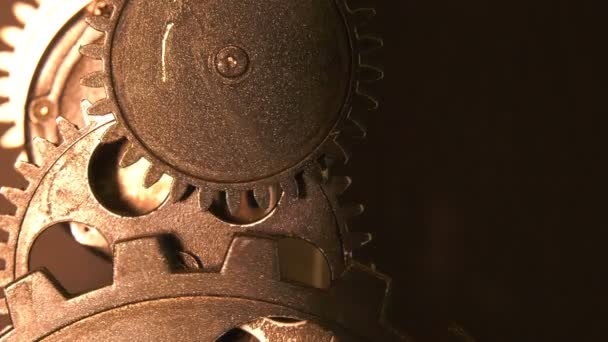 Résumé Grunge Dirty Rusty Clock Gears Concept Industriel Commercial — Video