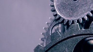 Grunge kirli ve Rusty saat vites sınaî ve iş kavramı soyut