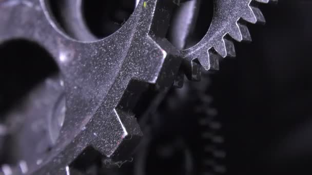 Abstract Grunge Брудні Іржаві Годинники Gears Промислової Бізнес Концепції — стокове відео