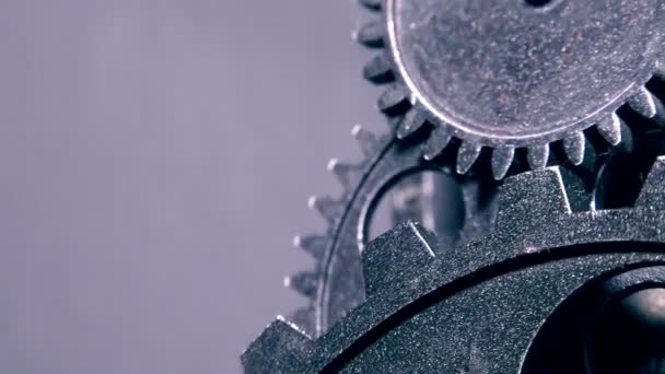 Résumé Grunge Dirty Rusty Clock Gears Concept Industriel Commercial — Video