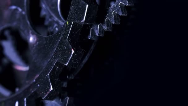 Αφηρημένο Grunge Βρώμικος Και Σκουριασμένο Ρολόι Gears Βιομηχανική Και Επιχειρηματική — Αρχείο Βίντεο