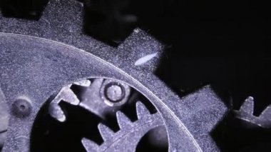 Grunge kirli ve Rusty saat vites sınaî ve iş kavramı soyut