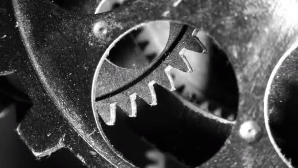 Résumé Grunge Dirty Rusty Clock Gears Concept Industriel Commercial — Video