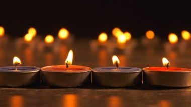 Romantik mum ışık arka plan görünümü