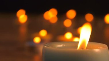 Romantik mum ışık arka plan görünümü
