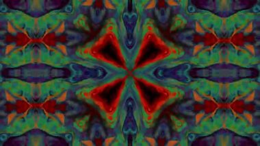 Soyut renkli Kaleidoscope hareketi