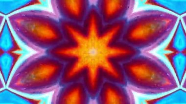 Soyut renkli Kaleidoscope hareketi