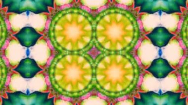Soyut renkli Kaleidoscope hareketi