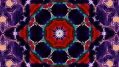 Soyut renkli Kaleidoscope hareketi