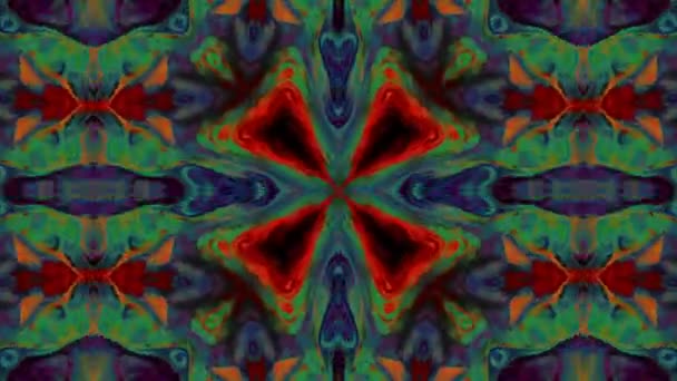 Abstract Colorful Kaleidoscope Movement — Stock Video