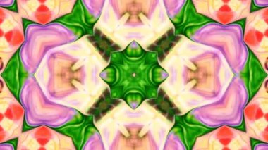Soyut renkli Kaleidoscope hareketi