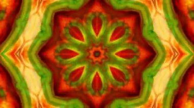 Soyut renkli Kaleidoscope hareketi