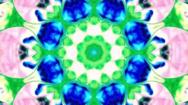 Soyut renkli Kaleidoscope hareketi