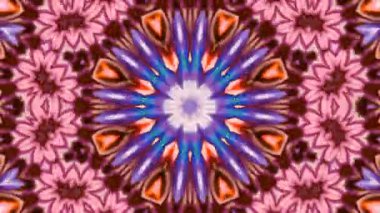 Soyut renkli Kaleidoscope hareketi