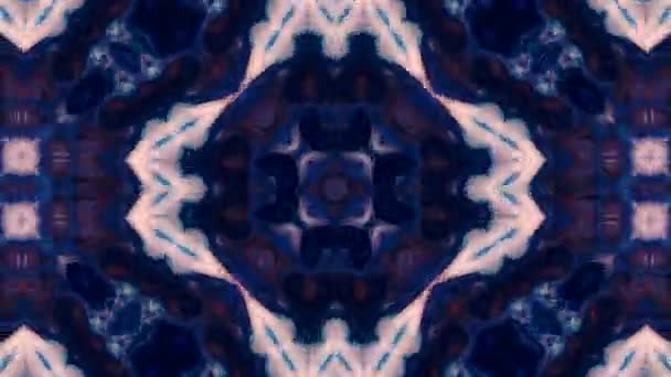 抽象五颜六色万花筒运动 — 图库视频影像