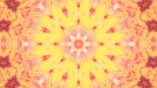 Abstrakte Bunte Kaleidoskop Bewegung — Stockvideo