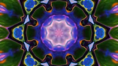 Soyut renkli Kaleidoscope hareketi