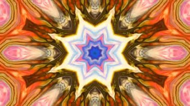 Soyut renkli Kaleidoscope hareketi