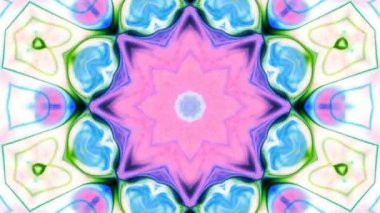 Soyut renkli Kaleidoscope hareketi