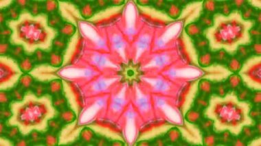 Soyut renkli Kaleidoscope hareketi