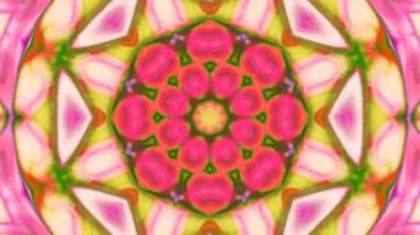 Soyut renkli Kaleidoscope hareketi