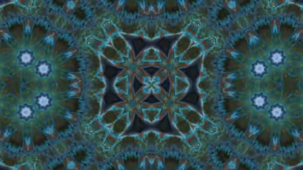Caleidoscopio Colorido Abstracto Movimiento — Vídeo de stock