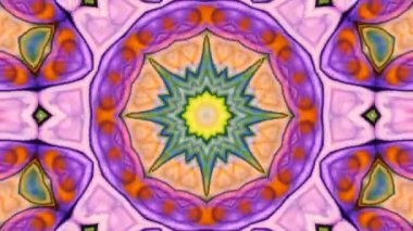 Soyut renkli Kaleidoscope hareketi