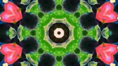 Soyut renkli Kaleidoscope hareketi