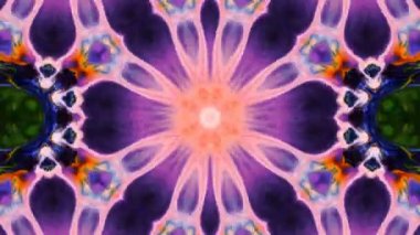 Soyut renkli Kaleidoscope hareketi