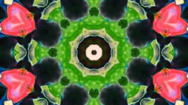 Soyut renkli Kaleidoscope hareketi