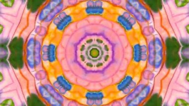 Soyut renkli Kaleidoscope hareketi
