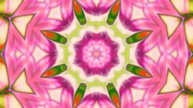 Soyut renkli Kaleidoscope hareketi