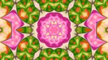 Soyut renkli Kaleidoscope hareketi